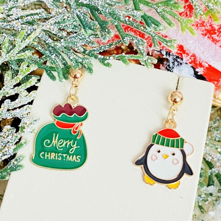 Cercei Pinguin Craciun, Cercei Craciun Secret Santa, Cercei Dama [2]