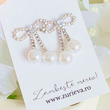 Cercei Fundite Argintii, Cercei Dama, Bijuterii Femei [3]