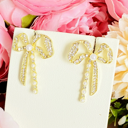 Cercei Fundite Perle & Cristale, Cercei Lungi Dama, Bijuterii Femei [3]