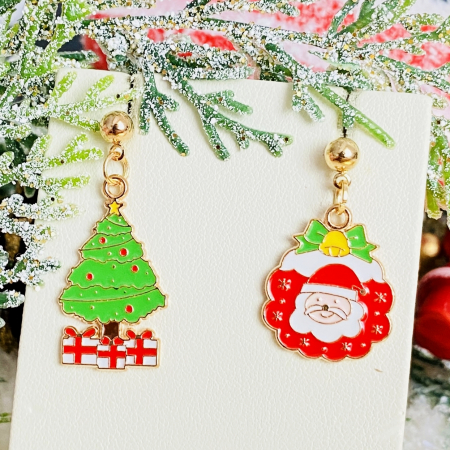Cercei Brad Impodobit Mos Craciun, Cercei Craciun Secret Santa, Cercei Dama [7]
