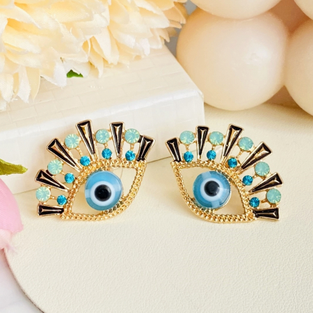 Cercei Albastri Evil Eye, Cercei Dama, Bijuterii Femei [3]