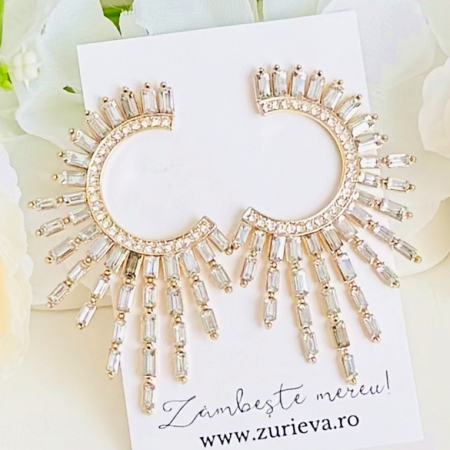 Cercei Eleganti Cristale XL, Cercei Dama, Bijuterii Femei [0]