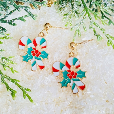 Cercei Candy Canes, Cercei Craciun Secret Santa, Cercei Dama [1]