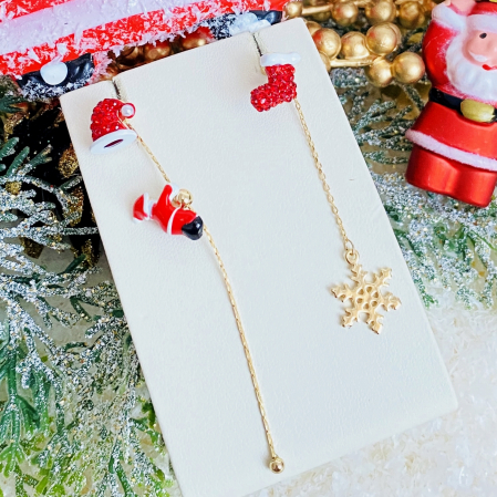 CRACIUN - Cercei Mos Craciun, Cercei Secret Santa, Cercei Dama