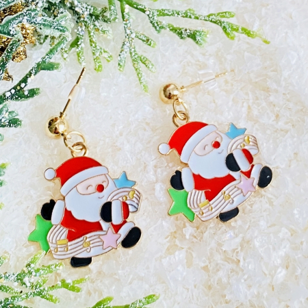 Cercei Mos Craciun Stele, Cercei Craciun Secret Santa, Cercei Dama [7]