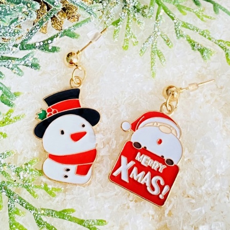 Cercei Mos Craciun Om Zapada Grasut, Cercei Craciun Secret Santa, Cercei Dama [4]