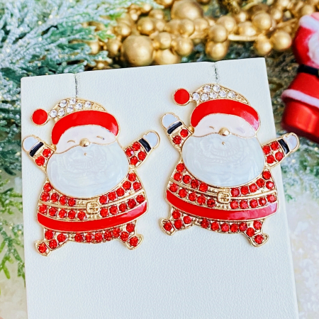 Cercei Mos Craciun Grasut, Cercei Secret Santa, Cercei Dama [3]