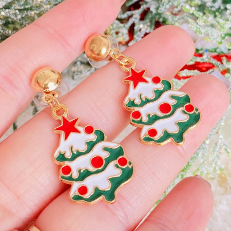Cercei Brad de Craciun, Cercei Secret Santa, Cercei Dama [1]