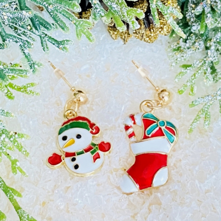 Cercei Om Zapada Soseta, Cercei Craciun Secret Santa, Cercei Dama [1]