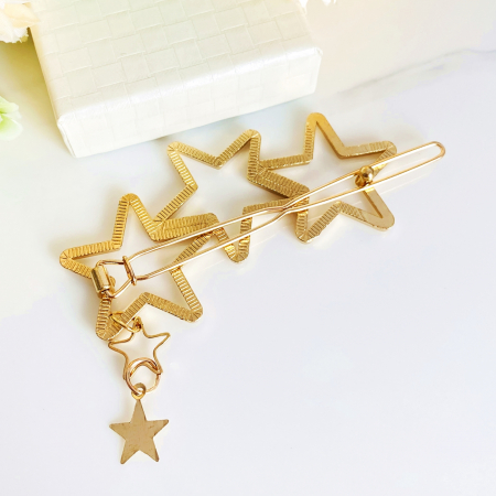 Clama Stele Aurii, Agrafa de Par, Accesorii Par, Clama metal [5]