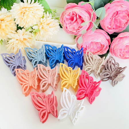 Clama Par Fluture Colorat, Accesorii Par, Clame de Par [3]