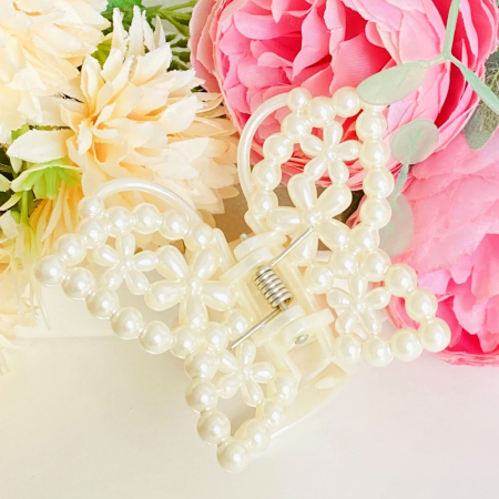 Clama Par Alba Fluture Flori, Accesorii Par, Clame de Par [0]