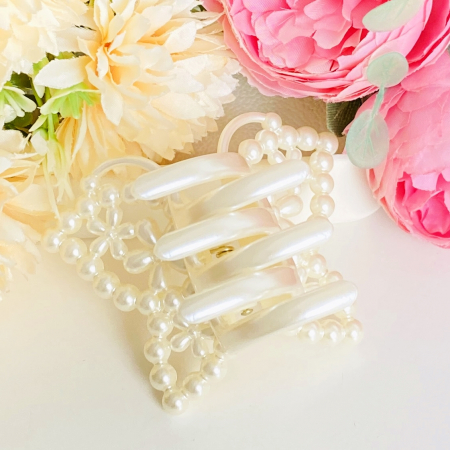 Clama Par Alba Fluture Flori, Accesorii Par, Clame de Par [5]