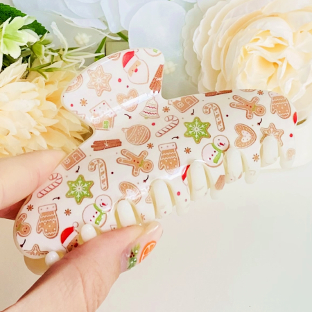 Clama Par Turta Dulce Craciun, Agrafa de Par, Accesorii Par [1]