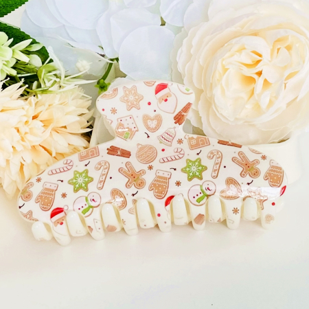 Clama Par Turta Dulce Craciun, Agrafa de Par, Accesorii Par [3]