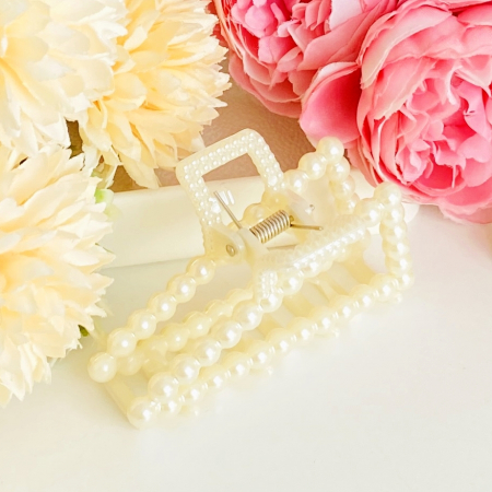 Clama Par Triunghi Alb, Agrafa de Par, Accesorii Par, Clame Par [7]