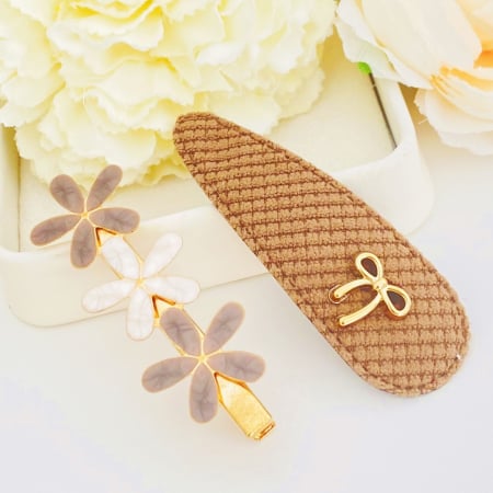 ACCESORII PAR - Set 2 Agrafe Fundita & Flori, Accesorii Par, Clama Flori