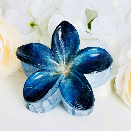 Clama Par Floare Albastra, Accesorii Par, Clama Flori [3]