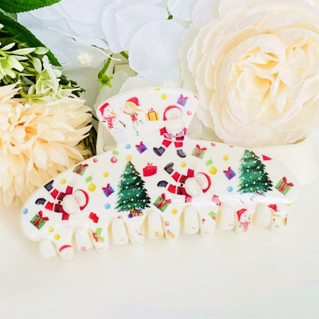 ACCESORII PAR - Clama Par Mos Craciun, Agrafa de Par, Accesorii Par