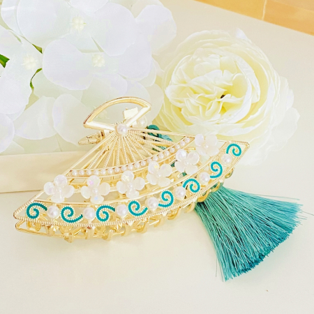 ACCESORII PAR - Clama Par Evantai & Ciucure, Agrafa de Par, Accesorii Par