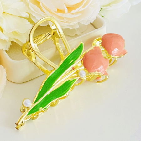 Clama Par Lalele & Perle, Accesorii Par, Clama Flori [3]