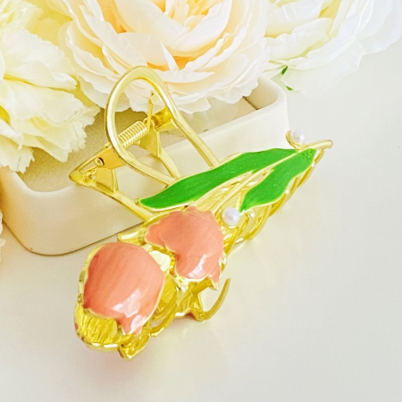 Clama Par Lalele & Perle, Accesorii Par, Clama Flori [6]