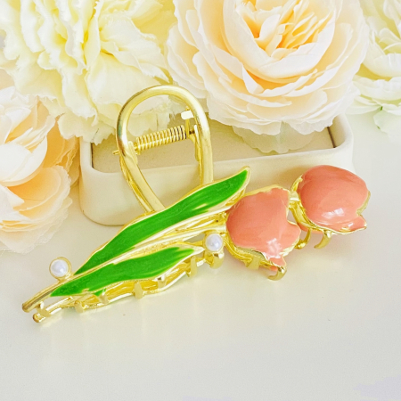 Clama Par Lalele & Perle, Accesorii Par, Clama Flori [2]