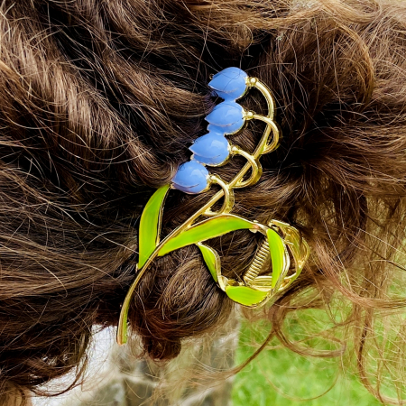 Clama Par Lacramioare Mov, Accesorii Par, Clama Metal [3]