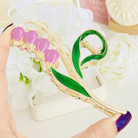 Clama Par Lacramioara Mov, Agrafa de Par, Accesorii Par [1]