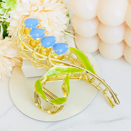 Clama Par Lacramioare Albastre, Accesorii Par, Clama metal [8]