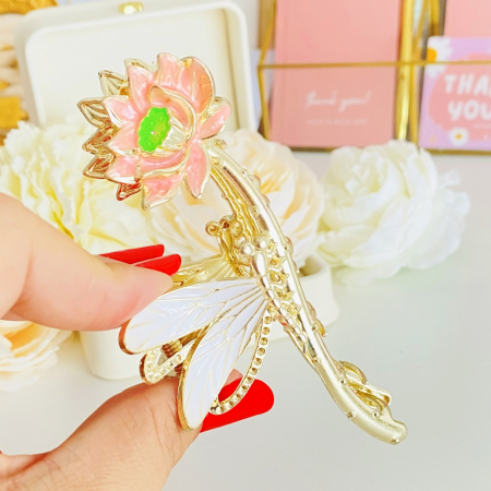 Clama Par Floare & Libelula, Accesorii Par, Clama Flori [3]