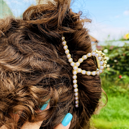 Clama Aurie Par, Agrafa de Par, Accesorii Par, Clama Metal [2]