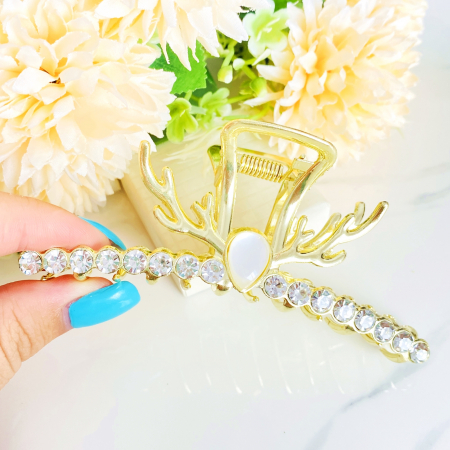 ACCESORII PAR - Clama Aurie Ren, Agrafa de Par, Accesorii Par, Clama Metal