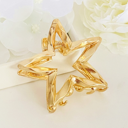 Clama Par Steluta Aurie, Agrafa de Par, Accesorii Par [2]