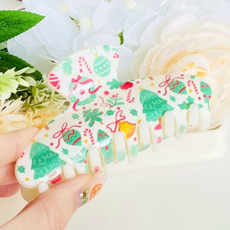 ACCESORII PAR - Clama Par Brad Craciun, Agrafa de Par, Accesorii Par