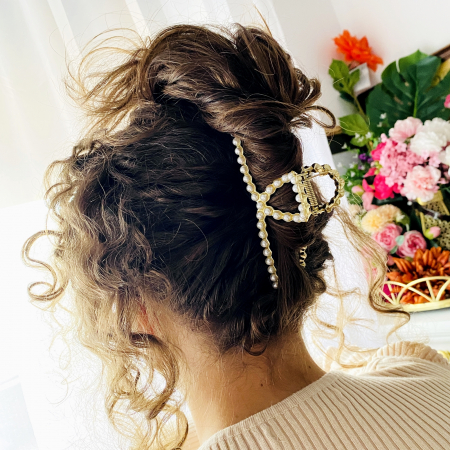 Clama Aurie Par, Agrafa de Par, Accesorii Par, Clama Metal [0]