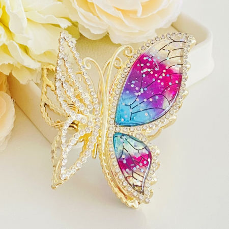 Clama Par Fluture Fairytale, Accesorii Par, Clama Flori [4]