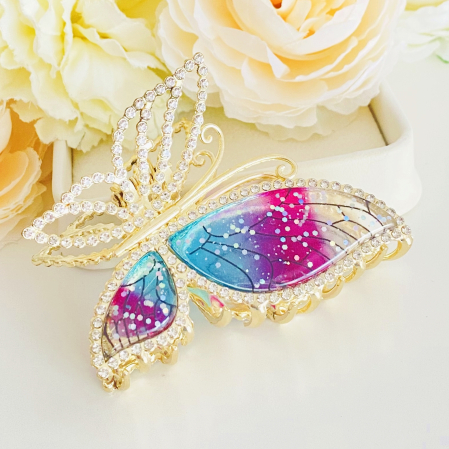 Clama Par Fluture Fairytale, Accesorii Par, Clama Flori [5]