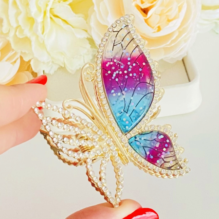 Clama Par Fluture Fairytale, Accesorii Par, Clama Flori [6]