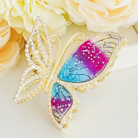 Clama Par Fluture Fairytale, Accesorii Par, Clama Flori [3]