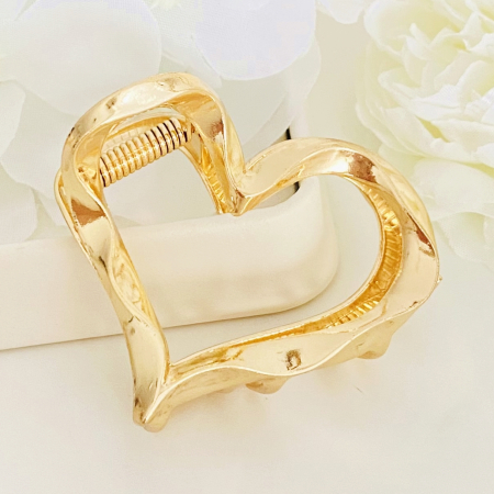 Clama Par Inima Aurie, Agrafa de Par, Accesorii Par [1]