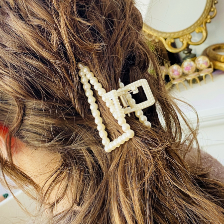 Clama Par Triunghi Alb, Agrafa de Par, Accesorii Par, Clame Par [6]