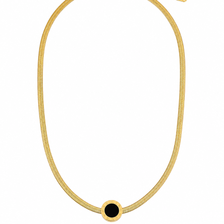 Colier Black & Gold - Otel Inoxidabil, Coliere Dama, Bijuterii Inox [3]
