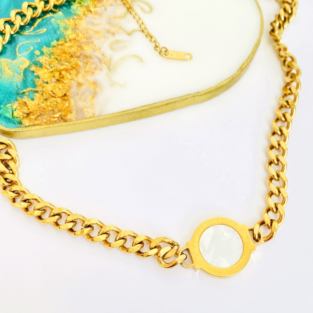 Colier Auriu Otel Inoxidabil, Bijuterii Stainless Steel [1]