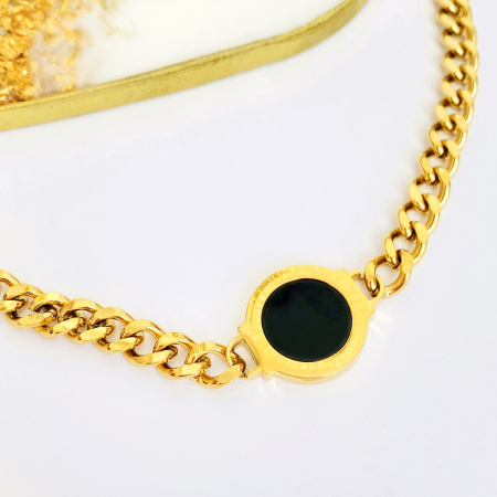 Colier Auriu Otel Inoxidabil, Bijuterii Stainless Steel [2]