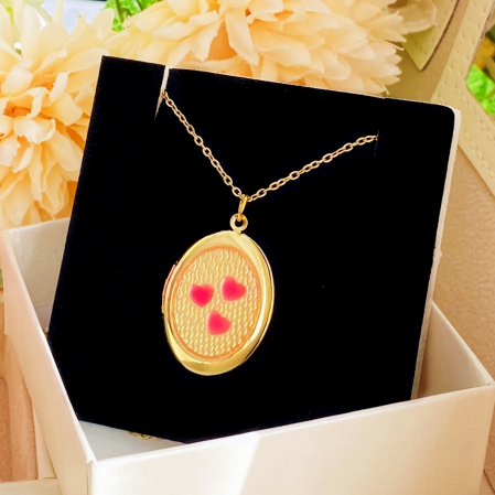 Colier Heart Locket - Otel Inoxidabil, Lantisoare Coliere Dama, Bijuterii Inox [2]