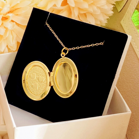 Colier Heart Locket - Otel Inoxidabil, Lantisoare Coliere Dama, Bijuterii Inox [3]