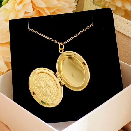 Colier Heart Locket - Otel Inoxidabil, Lantisoare Coliere Dama, Bijuterii Inox [1]