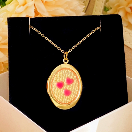 BIJUTERII OTEL INOXIDABIL - Colier Heart Locket - Otel Inoxidabil, Lantisoare Coliere Dama, Bijuterii Inox