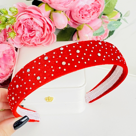 ACCESORII PAR - Cordeluta Par / Bentita de Par Cristale Colorate, Accesorii Par